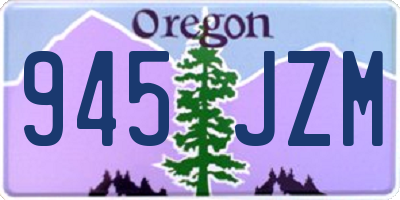OR license plate 945JZM