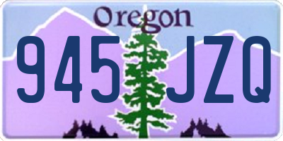 OR license plate 945JZQ