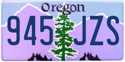 OR license plate 945JZS