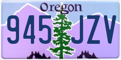 OR license plate 945JZV