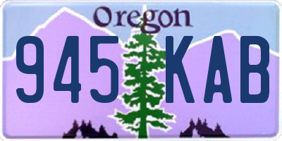 OR license plate 945KAB