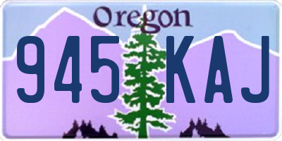 OR license plate 945KAJ