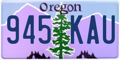OR license plate 945KAU
