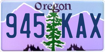 OR license plate 945KAX