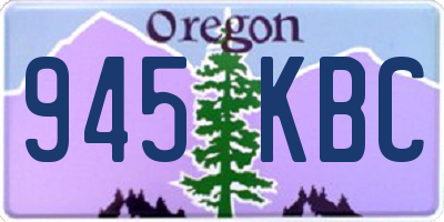 OR license plate 945KBC