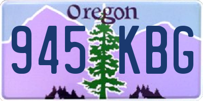 OR license plate 945KBG