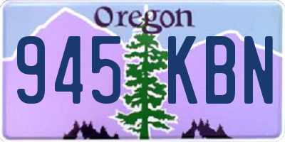 OR license plate 945KBN