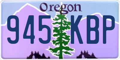 OR license plate 945KBP