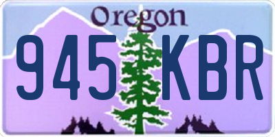 OR license plate 945KBR