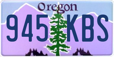 OR license plate 945KBS