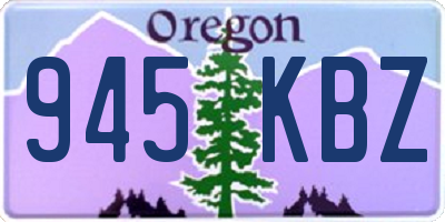OR license plate 945KBZ