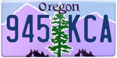 OR license plate 945KCA