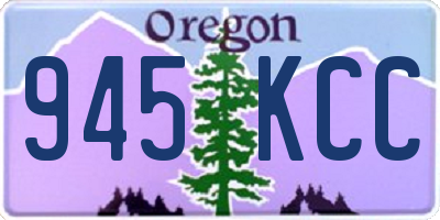 OR license plate 945KCC