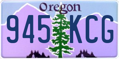 OR license plate 945KCG