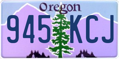 OR license plate 945KCJ