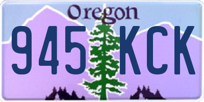 OR license plate 945KCK