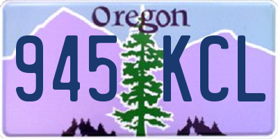 OR license plate 945KCL