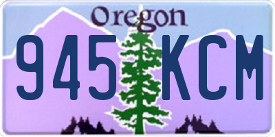 OR license plate 945KCM