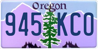 OR license plate 945KCO