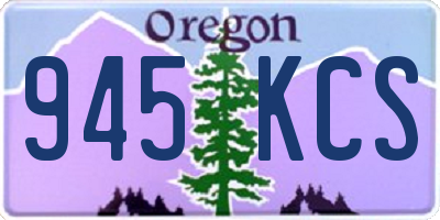 OR license plate 945KCS