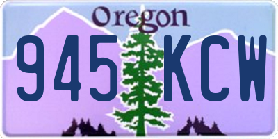 OR license plate 945KCW