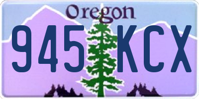OR license plate 945KCX