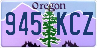 OR license plate 945KCZ