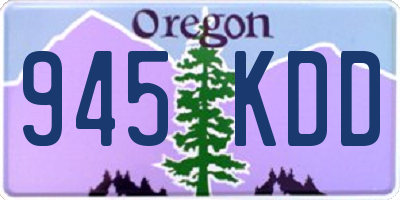 OR license plate 945KDD