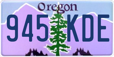 OR license plate 945KDE