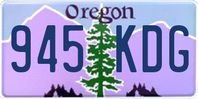 OR license plate 945KDG