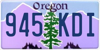 OR license plate 945KDI