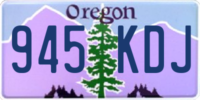 OR license plate 945KDJ
