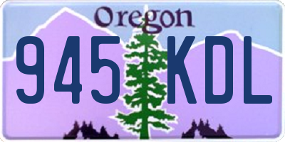 OR license plate 945KDL