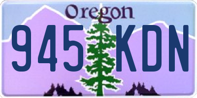 OR license plate 945KDN