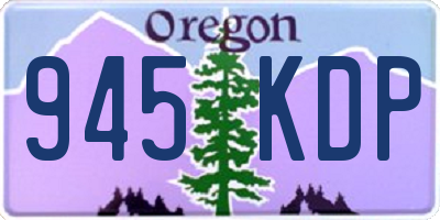 OR license plate 945KDP
