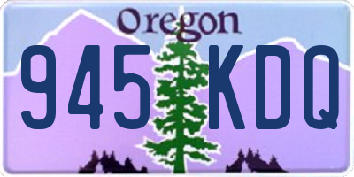 OR license plate 945KDQ