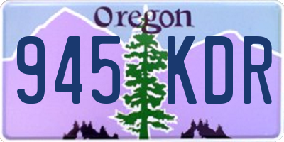 OR license plate 945KDR