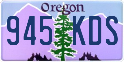 OR license plate 945KDS