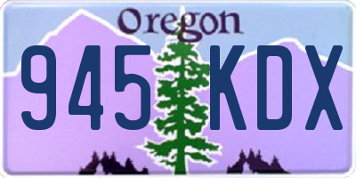 OR license plate 945KDX