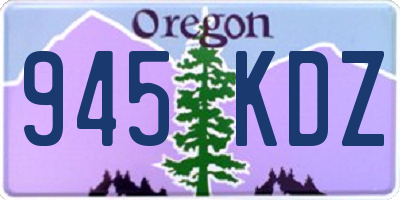 OR license plate 945KDZ