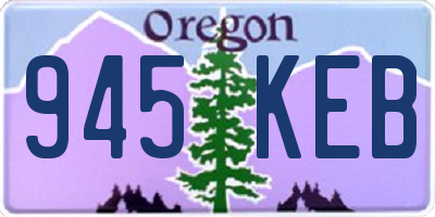OR license plate 945KEB