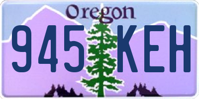 OR license plate 945KEH