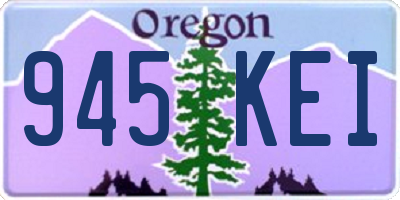 OR license plate 945KEI