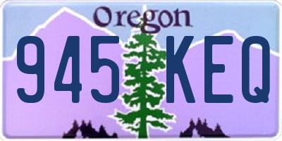 OR license plate 945KEQ