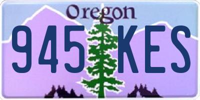 OR license plate 945KES