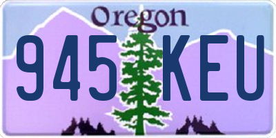 OR license plate 945KEU