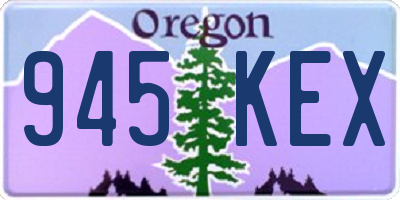 OR license plate 945KEX