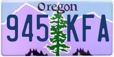 OR license plate 945KFA