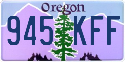 OR license plate 945KFF