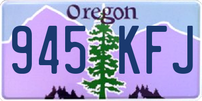OR license plate 945KFJ